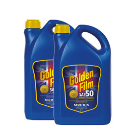 Morris Golden Film SAE 50 Classic Motor Oil for Petrol & Diesel Engines 2x5L