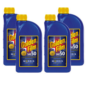 Morris Golden Film SAE 50 Classic Motor Oil for Petrol & Diesel Engines 4x1L