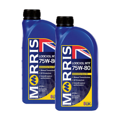 MORRIS MTF 75W-80 Manual Transmission Fluid Miniral Gear Oil API GL4 2x1L