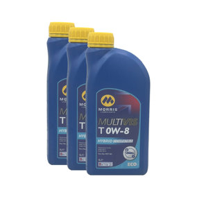 Morris Multivis ECO T 0W-8 Fully Synthetic Engine Oil ILSAC GF-5 API SN 3x1L