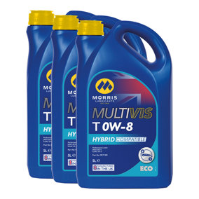 Morris Multivis ECO T 0W-8 Fully Synthetic Engine Oil ILSAC GF-5 API SN 3x5L