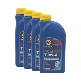 Morris Multivis ECO T 0W-8 Fully Synthetic Engine Oil ILSAC GF-5 API SN 4x1L