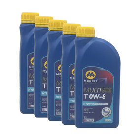 Morris Multivis ECO T 0W-8 Fully Synthetic Engine Oil ILSAC GF-5 API SN 5x1L