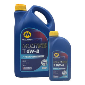 Morris Multivis ECO T 0W-8 Fully Synthetic Engine Oil ILSAC GF-5 API SN 6L