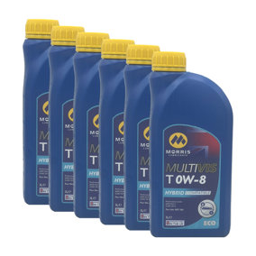 Morris Multivis ECO T 0W-8 Fully Synthetic Engine Oil ILSAC GF-5 API SN 6x1L