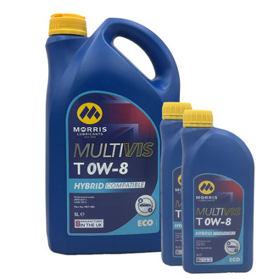 Morris Multivis ECO T 0W-8 Fully Synthetic Engine Oil ILSAC GF-5 API SN 7L