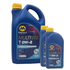 Morris Multivis ECO T 0W-8 Fully Synthetic Engine Oil ILSAC GF-5 API SN 7L