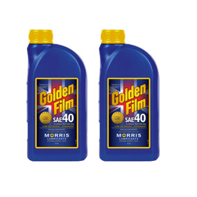 MORRIS  SAE 40 Classic Motor Oil  Low Detergent / Dispersant Lubricant 2x1L