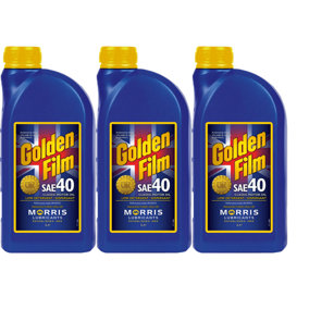MORRIS  SAE 40 Classic Motor Oil  Low Detergent / Dispersant Lubricant 3x1L