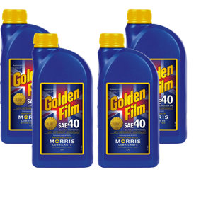 MORRIS  SAE 40 Classic Motor Oil  Low Detergent / Dispersant Lubricant 4x1L