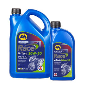 MORRIS V-Twin 20W-50 Racing Mineral Engine Oil for Harley Davidson JASO MA 5L