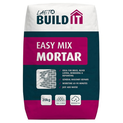 Mortar 20kg Mix Ready Mixed by Laeto Build It
