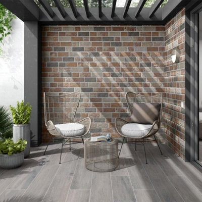 Morten Wood Effect Porcelain Tile / Ash / 120 x 20cm Price Comparisons | Compare The Build