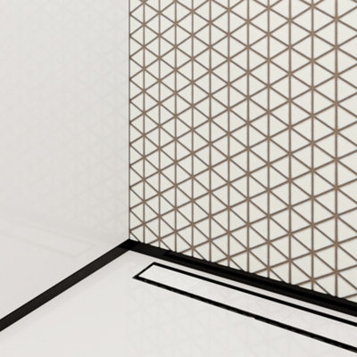Mosaic sheet in ceramic on net 263mm x 303mm - Triangular Blanket