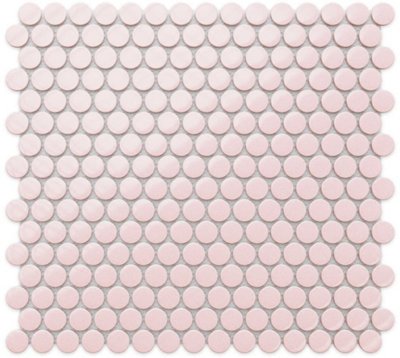 Mosaic sheet in ceramic on net 317mm x 293mm - Pink Panther