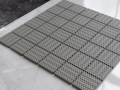 Mosaic tile sheet in ceramic on mesh 30cm x 30 cm - Dark sky