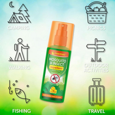 Mosquito & Insect Repellent Spray 4 Hour Protection Skin Barrier Spray ...