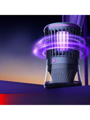 Mosquito Killer Lamp Electric Shock Suction Two-In-One Fly Catcher Home ...