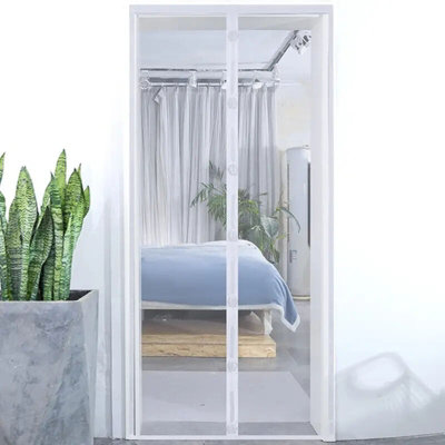 Risareyi Magnetic Window Screen - Self-Closing Mosquito Net, Fits Openings Up To 22x40 In, White (Actual 24x42 In)