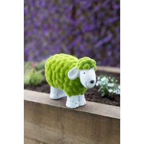 Moss Effect Sheep Garden Ornament