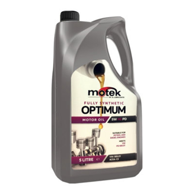 Motek Optimum 5W40 PD Fully Synthetic Engine Oil 5 Litre