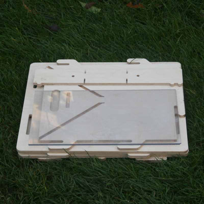 Moth Trap Without Light Excl. Rain Guard - Plywood/Polycarbonate/Acrylic Sheet - L41 x W44 x H41 cm