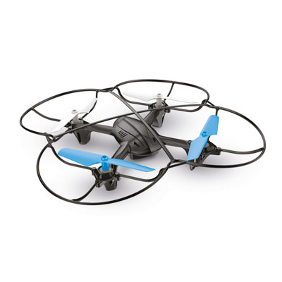 Motion Controlled Flying Quadoptor in Blue