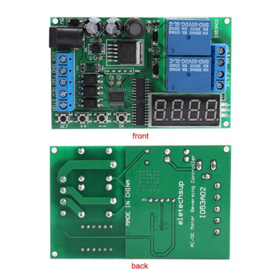 Motor Forward/Reverse Controller Timing Delay Time Cycles Relay