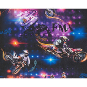 Motorbike Motocross KTM Wallpaper Bike Racing Kids Adult Embossed Multicoloured