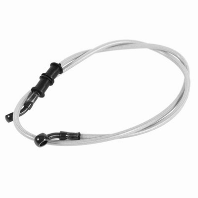 Motorcycle Bike Braided Steel Brake Clutch Oil Hose Line Pipe Silver