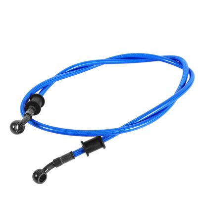 Motorcycle Braided Stainless Steel Brake Clutch Oil Hose Line Pipe Blue