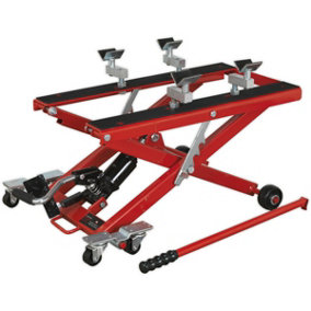 Motorcycle Hydraulic Scissor Lift with Frame Supports - 500kg Capacity