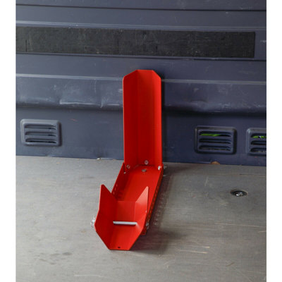 Motorcycle Roll-in Wheel Clamp - 50mm to 130mm Tyre Width - Bolt-Down ...
