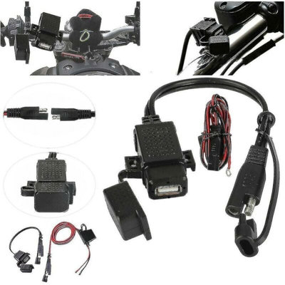 Motorcycle USB Charger Sae to USB Cable Adapter Quick Disconnect ...