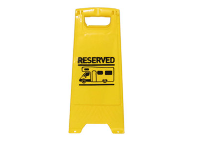 Motorhome Pitch Reserved Sign With Pegging Points (Campervan Stay Fixed)