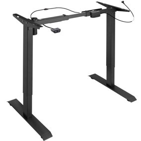 Motorised standing desk frame (71 to 121cm tall) - black