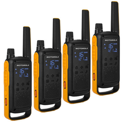 Motorola Two Way Radio Walkie Talkie T82 Extreme - Quad Pack PMR446