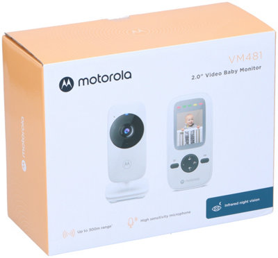 Motorola VM481 Video Baby Monitor & 2"" Display White