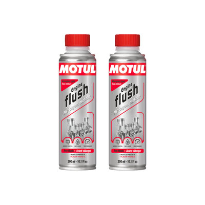 Motul Engine Flush For Petrol & Diesel Engine Cleaner Additive 2x300ml