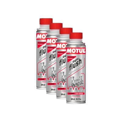 Motul Engine Flush For Petrol & Diesel Engine Cleaner Additive 4x300ml