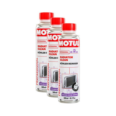 MOTUL Radiator Cleaner Flush 3x300ml Cleans & Removes Deposits Cooling ...