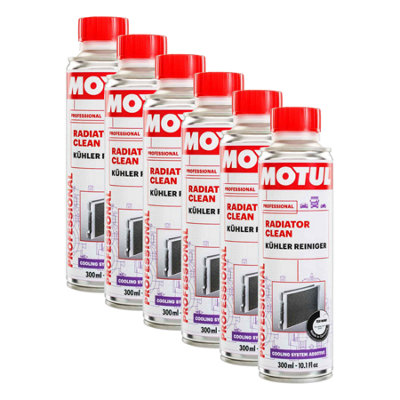 MOTUL Radiator Cleaner Flush 6x300ml Cleans & Removes Deposits Cooling ...