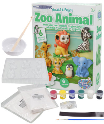 Mould and Paint Zoo Animal Craft Kit Creative Set
