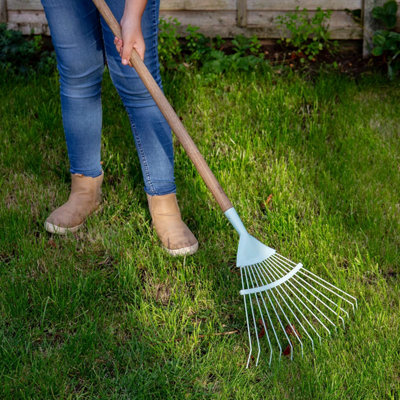 Moulton Mill Budding Gardener Kids Lawn Rake 125cm FSC Ash Handle ...