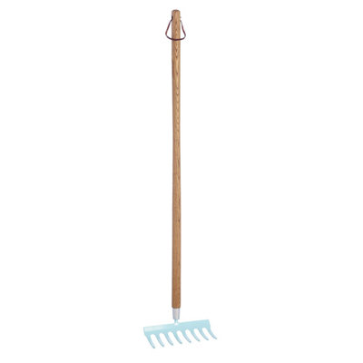 Moulton Mill Budding Gardener Soil Rake with 95cm Ash Handle and Carbon ...