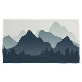 mountain landscape illustration (Kitchen Towel) / Default Title