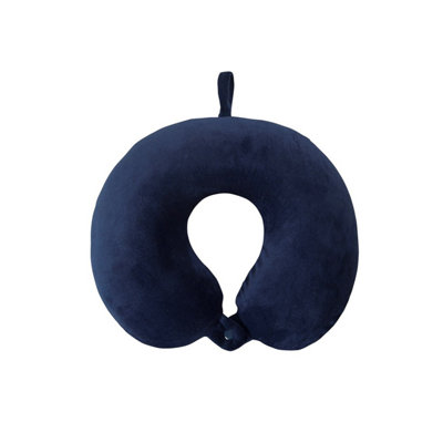 Mountain Warehouse Memory Foam Travel Pillow Navy (One Size)