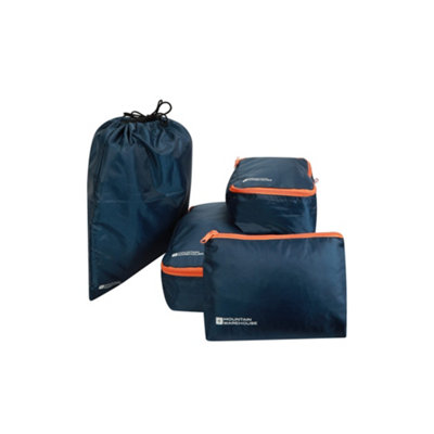 Mountain Warehouse Packing Cube Set (Pack of 4) Navy (One Size)