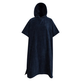 Mountain Warehouse Womens/Ladies Driftwood Hooded Towel Dark Blue (One Size)