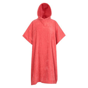 Mountain Warehouse Womens/Ladies Driftwood Hooded Towel Pink (One Size)